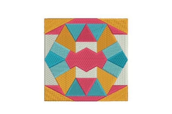 Barn Quilt 5: A Cheerful, Versatile Embroidery Design for Meaningful Gifts