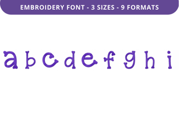 Curves and Bones Font a to I