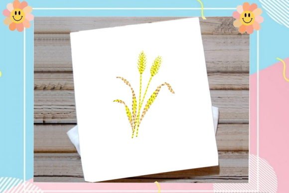 Ears of Wheat: A Thoughtful Embroidery Design for Meaningful Gifts