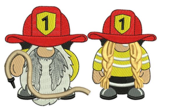 Firefighter Gnomes Embroidery Review