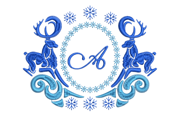 Monogram Winter Deer A
